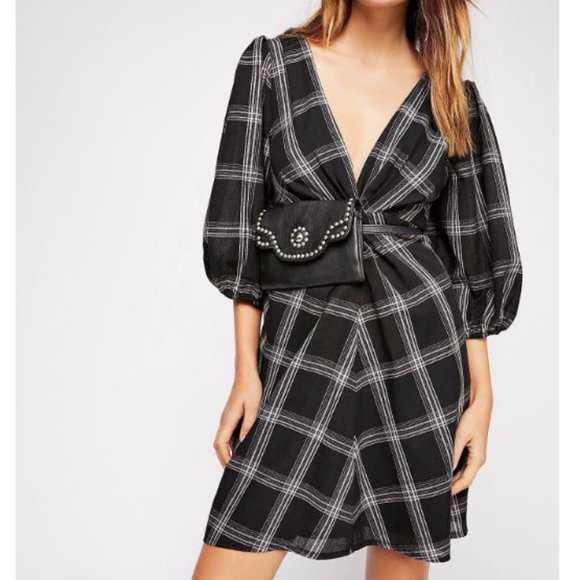 Free People Dresses & Skirts - Free People Miss Molly Black Mini Dress